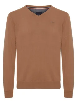 FQ1924 Herren Strickpullover - FQFynjard in braun