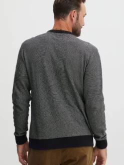 FQ1924 Herren Strickpullover - FQLeon in schwarz