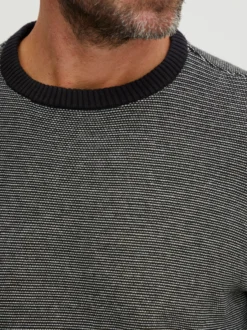 FQ1924 Herren Strickpullover - FQLeon in schwarz