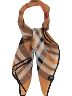 Fraas Damen Seidentuch in camel mehrfarbig