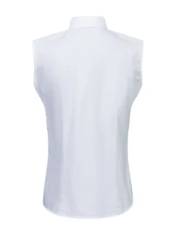 Franco Callegari Damen Bluse in weiß - Ärmel: ohne Arm