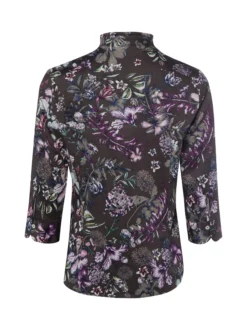 Franco Callegari Damen Bluse in schoko mehrfarbig
