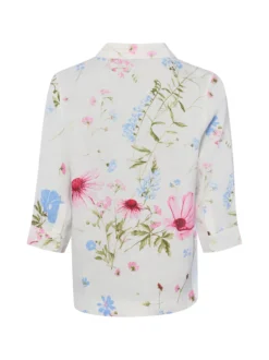 Franco Callegari Damen Bluse in ecru mehrfarbig