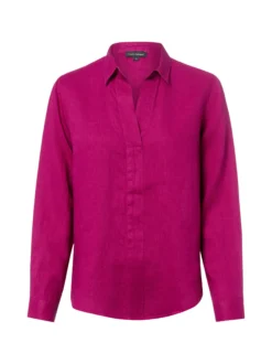 Franco Callegari Damen Leinenbluse in fuchsia