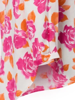 Franco Callegari Damen Leinenbluse in pink orange