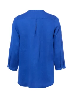 Franco Callegari Damen Leinenbluse in indigo