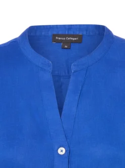 Franco Callegari Damen Leinenbluse in indigo