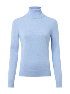 Franco Callegari Damen Pure Cashmere Pullover in hellblau