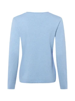 Franco Callegari Damen Strickpullover mit Cashmere-Anteil in hellblau