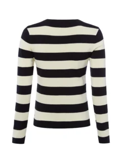 Franco Callegari Damen Strickpullover in marine vanille