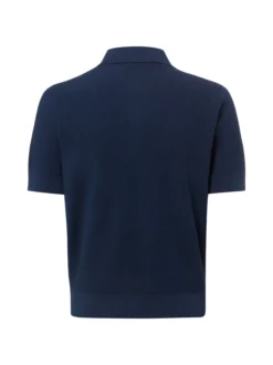 Franco Callegari Damen Strick-Poloshirt in indigo