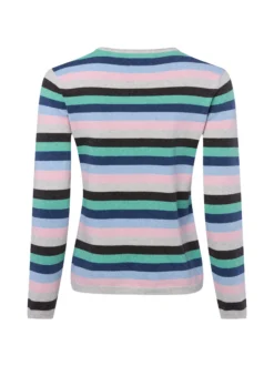 Franco Callegari Damen Strickpullover mit Cashmereanteil in türkis mehrfarbig