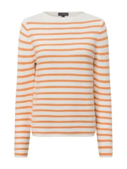 Franco Callegari Damen Strickpullover in weiß aprikot