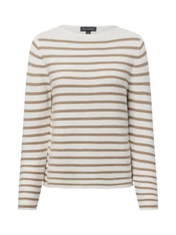 Franco Callegari Damen Strickpullover in weiß melange