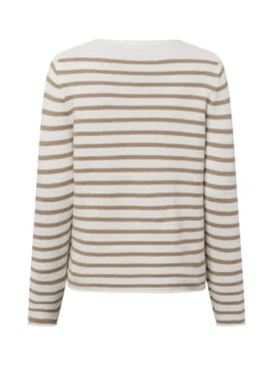 Franco Callegari Damen Strickpullover in weiß melange