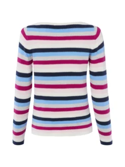Franco Callegari Damen Strickpullover in ecru mehrfarbig