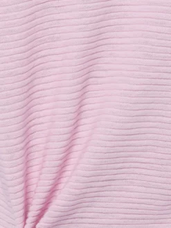 Franco Callegari Damen Strickpullover mit Leinen in rosa