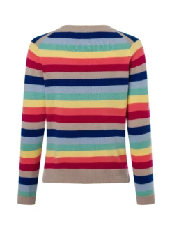 Franco Callegari Damen Strickpullover aus Cashmere in ecru mehrfarbig