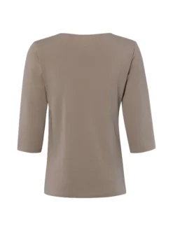 Franco Callegari Damen T-Shirt in taupe - Ärmel: 3/4 Arm