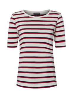 Franco Callegari Damen T-Shirt in weiß mehrfarbig