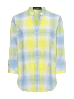 Franco Callegari Damen Tunikabluse in limone hellblau