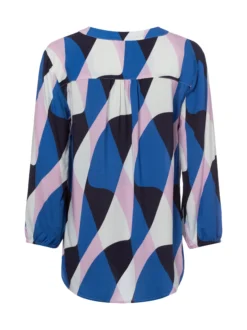 Franco Callegari Damen Tunikabluse - Lola in blau rosa