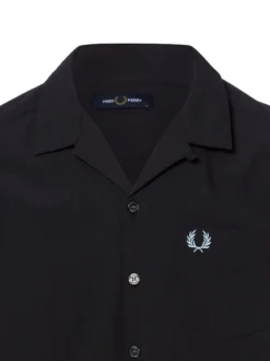 Fred Perry Herren Kurzarmhemd in anthrazit