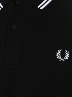 Fred Perry Herren Poloshirt in schwarz - Ärmel: kurzarm