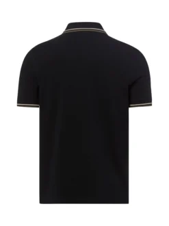Fred Perry Herren Poloshirt in schwarz - Ärmel: kurzarm