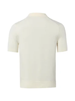 Fred Perry Herren Strick-Poloshirt in ecru