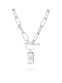 Fynch-Hatton Damen Halskette - Sparkling Star in silber