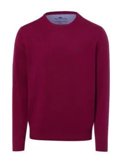Fynch-Hatton Herren Strickpullover in himbeer