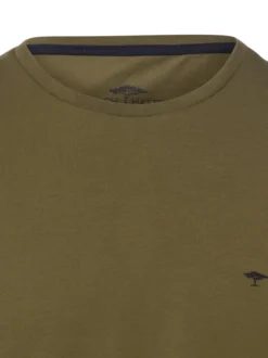 Fynch-Hatton Herren T-Shirt in oliv - Ärmel: kurzarm