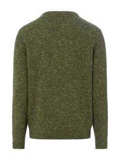 Fynch-Hatton Herren Wollpullover mit Alpaka-Anteil in oliv