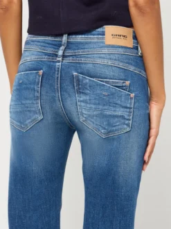 GANG Damen Jeans - 94AMELIE FLARED in blau - Länge: lang