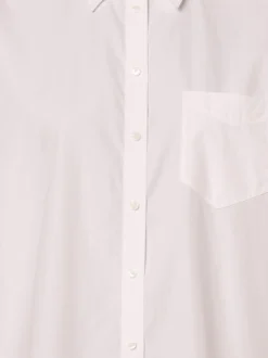 Gant Damen Bluse in weiß - Ausschnitt: Hemdblusenkragen