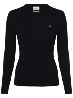 Gant Damen Pullover in marine - Ausschnitt: Rundhals