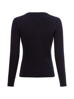Gant Damen Strickjacke in marine - Ausschnitt: Rundhals