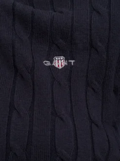 Gant Damen Strickjacke in marine - Ausschnitt: Rundhals
