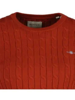 Gant Damen Strickpullover in rot - Ausschnitt: Rundhals