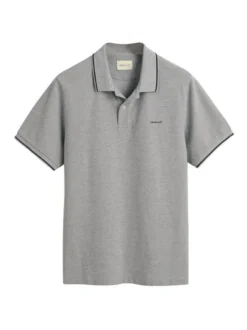 Gant Herren Poloshirt 1er Pack in grau - Ärmel: kurzarm