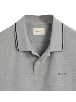 Gant Herren Poloshirt 1er Pack in grau - Ärmel: kurzarm