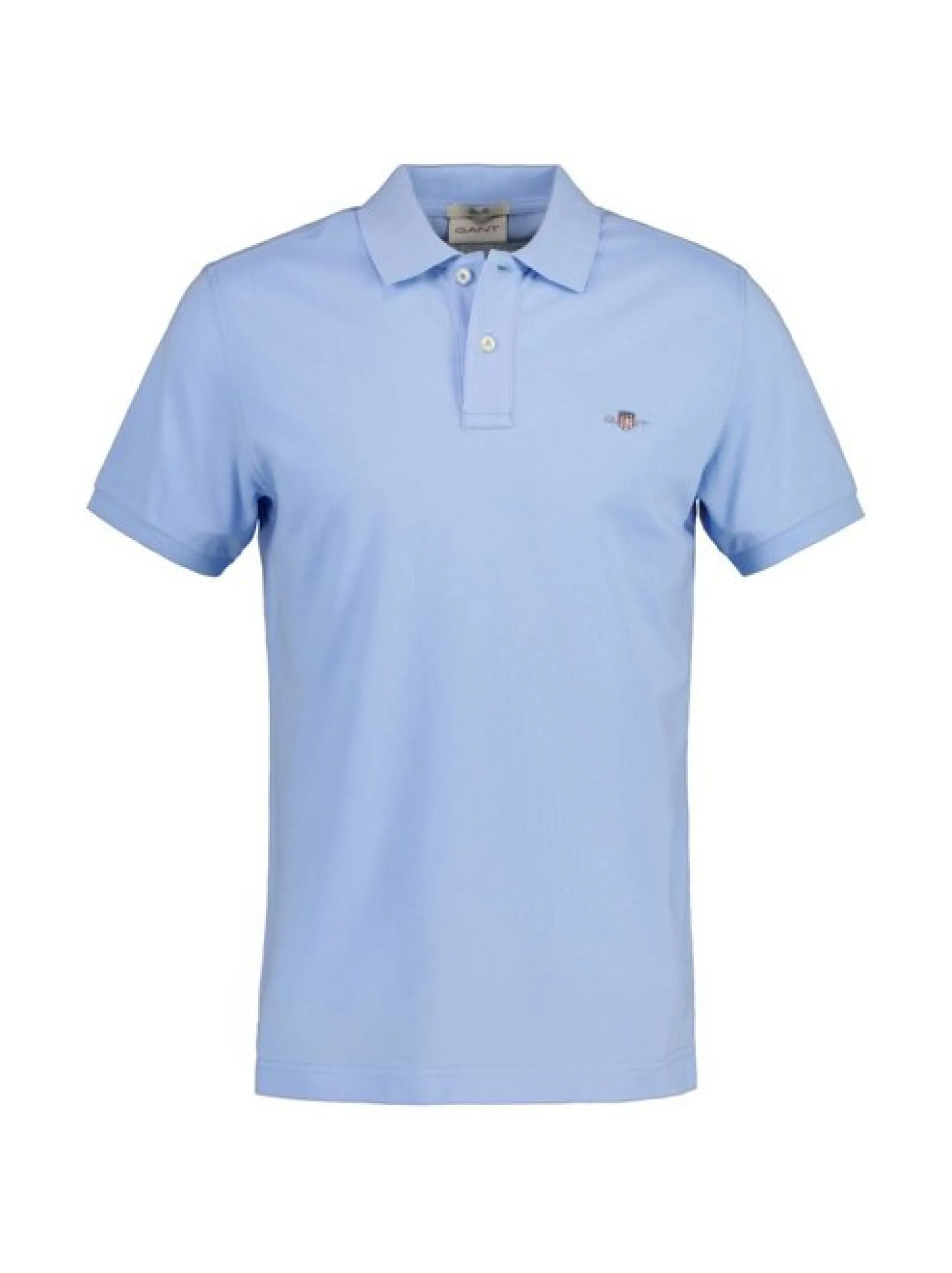 Gant Herren Poloshirt in hellblau - Ärmel: kurzarm