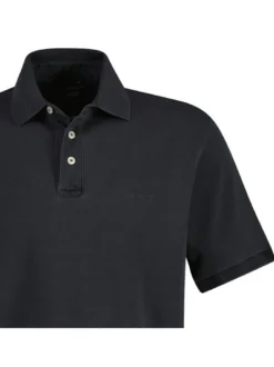 Gant Herren Poloshirt in schwarz - Ärmel: kurzarm