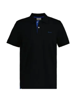 Gant Herren Poloshirt in schwarz - Ärmel: kurzarm