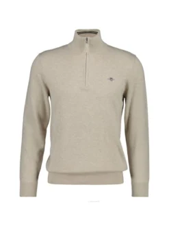 Gant Herren Strickpullover in beige - Ärmel: langarm