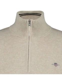 Gant Herren Strickpullover in beige - Ärmel: langarm