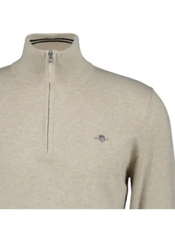 Gant Herren Strickpullover in beige - Ärmel: langarm
