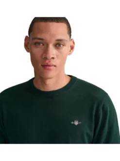 Gant Herren Strickpullover in grün - Ärmel: langarm