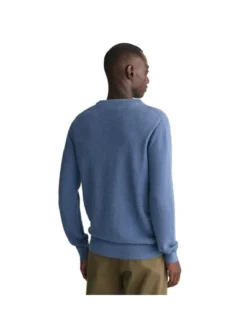 Gant Herren Strickpullover in blau - Ärmel: langarm